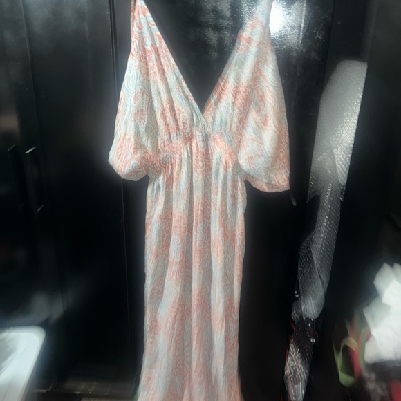 NWT Large Cupshe Haisley print long dress with adjustable straps - Picture 2 of 14